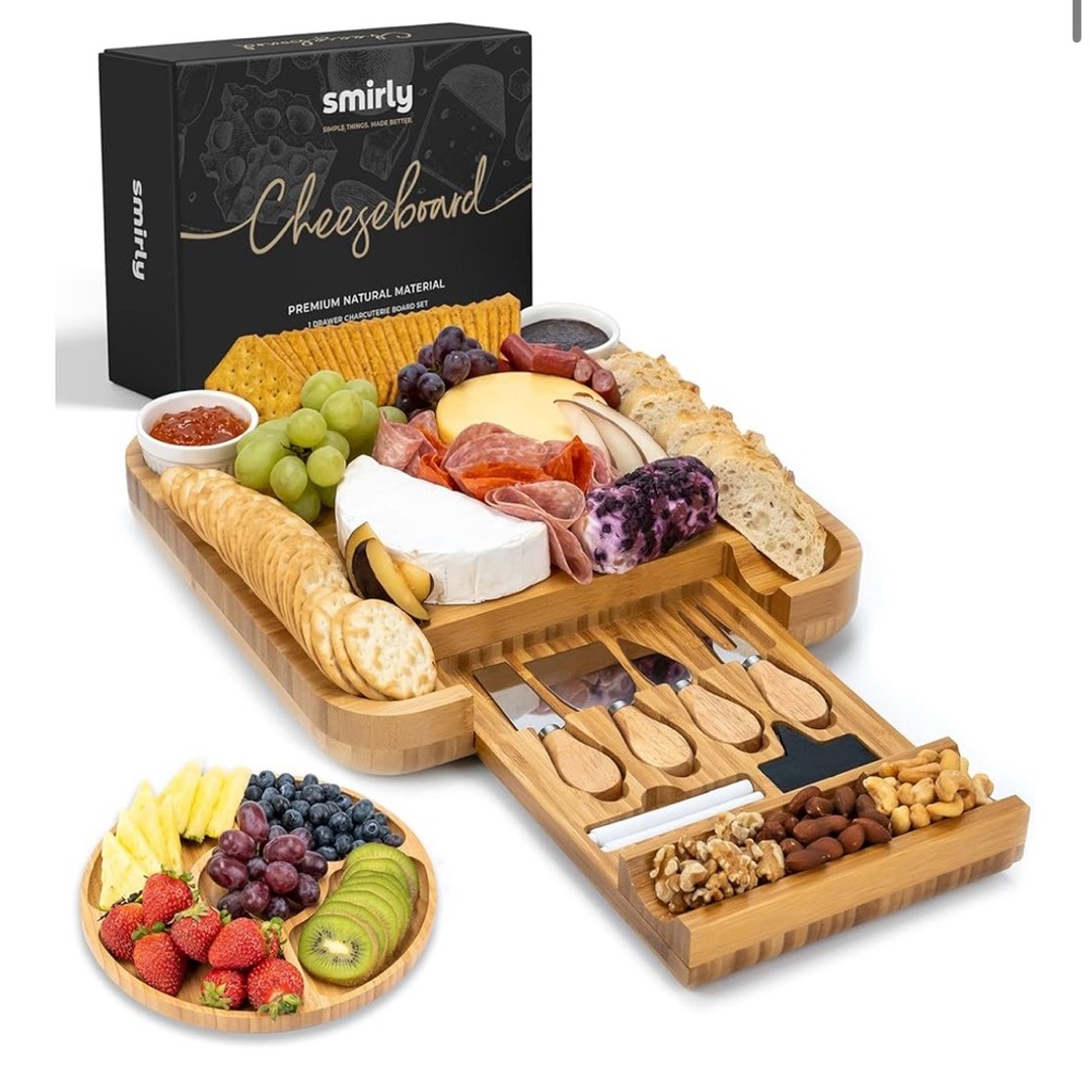 NWT- Bamboo Cheeseboard